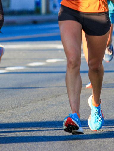 People running in a charity race