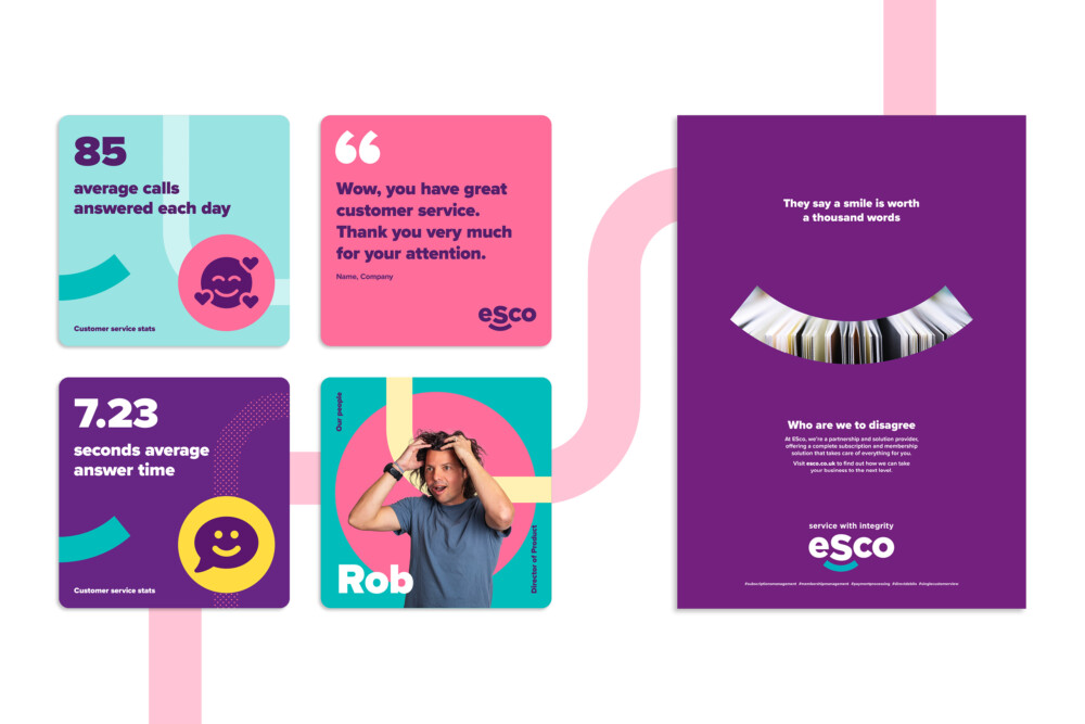 ESco promotional designs, social designs, creative advertising