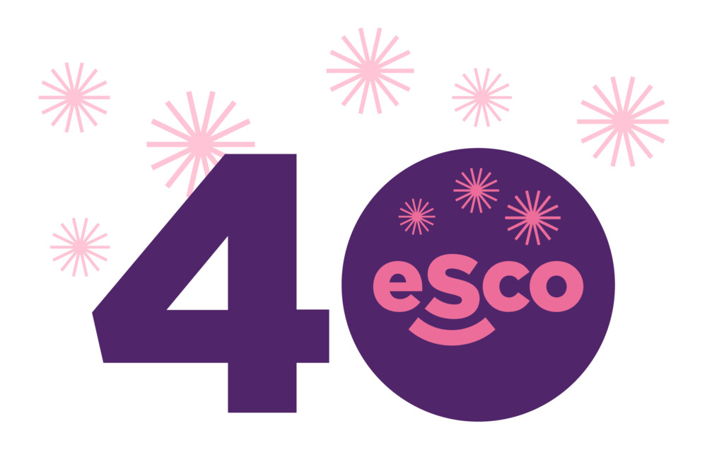 ESco 40th Anniversary logo design